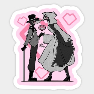 Plague Mask Snooker Sticker